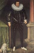 unknow artist The Well-dressed gentleman of 1590 painting